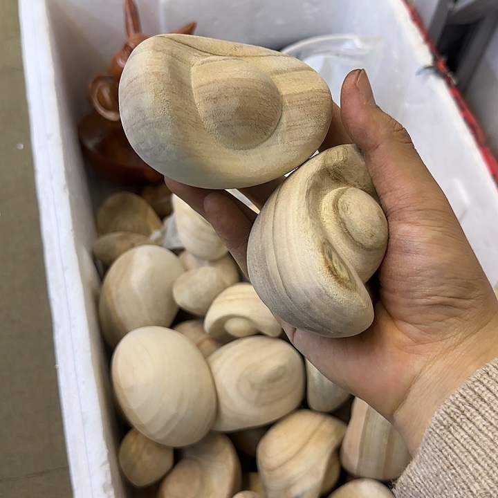 木香樟木10元宝一对