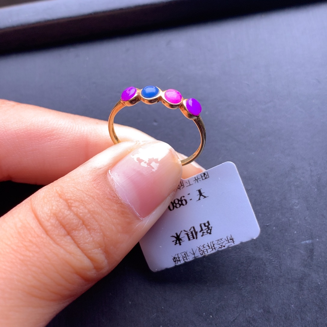 苏纪石（舒俱来）戒指18K金镶嵌
