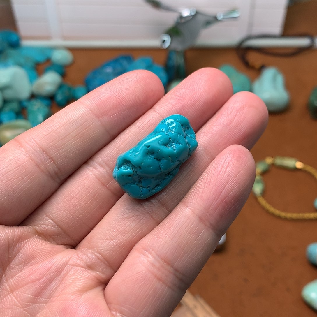 绿松石珠宝奇石未镶嵌彩**糖