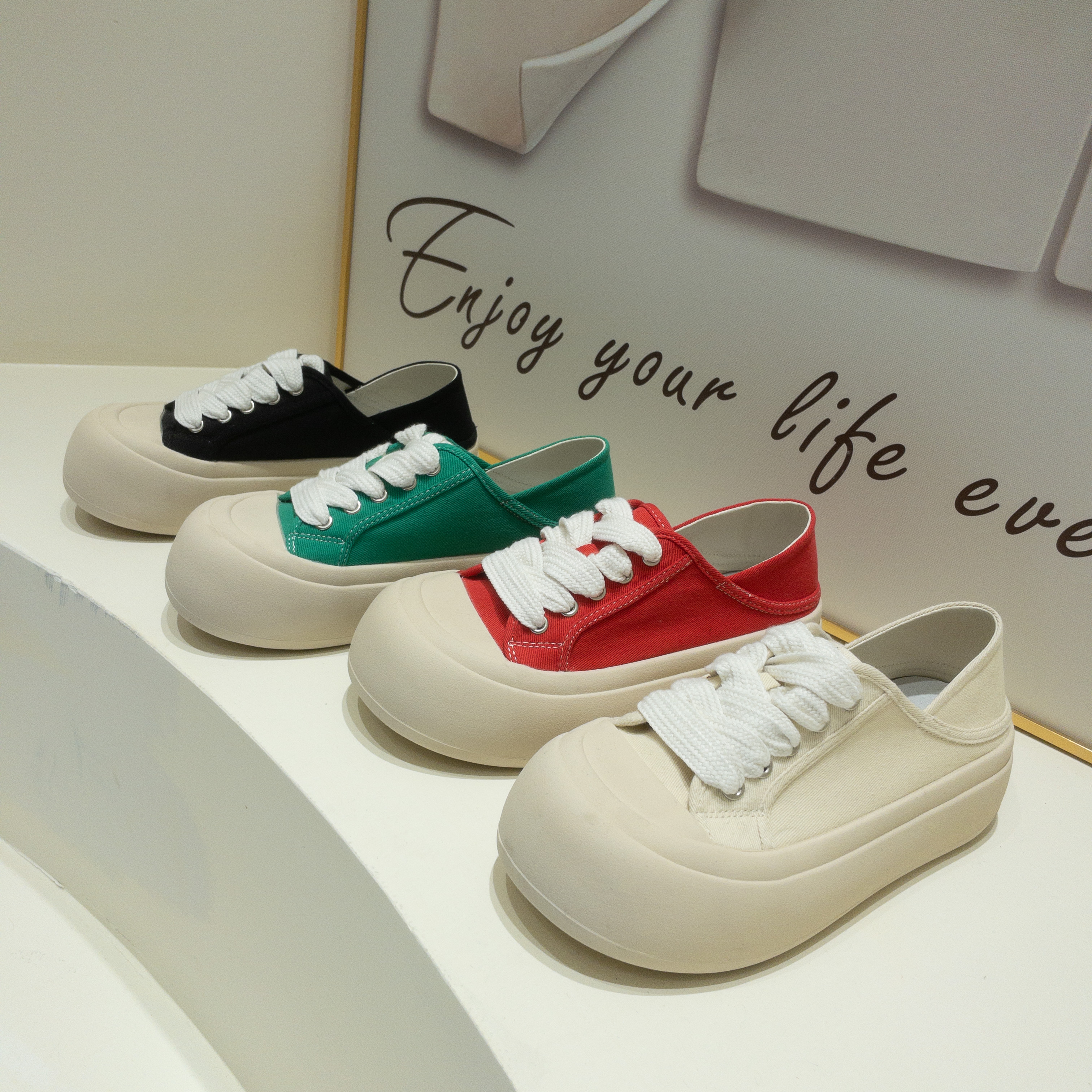 【金夫人】2210-20A百搭时尚平底舒适板鞋潮流简约休闲鞋