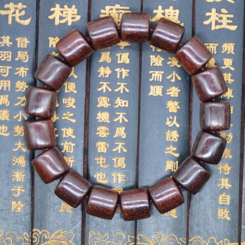 血檀男女款桶珠手串卡12 072（无礼盒）