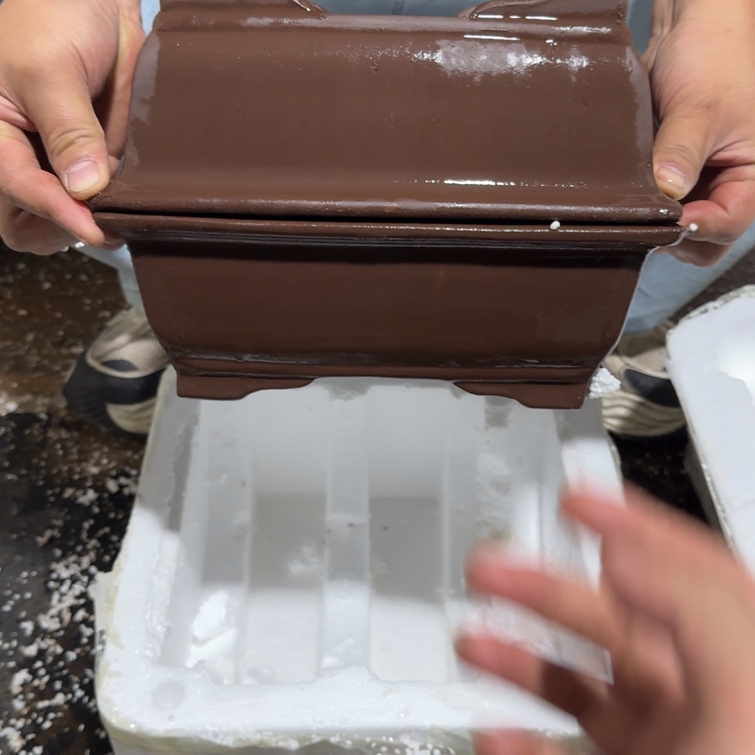 紫砂花盆口径26.18.10口径