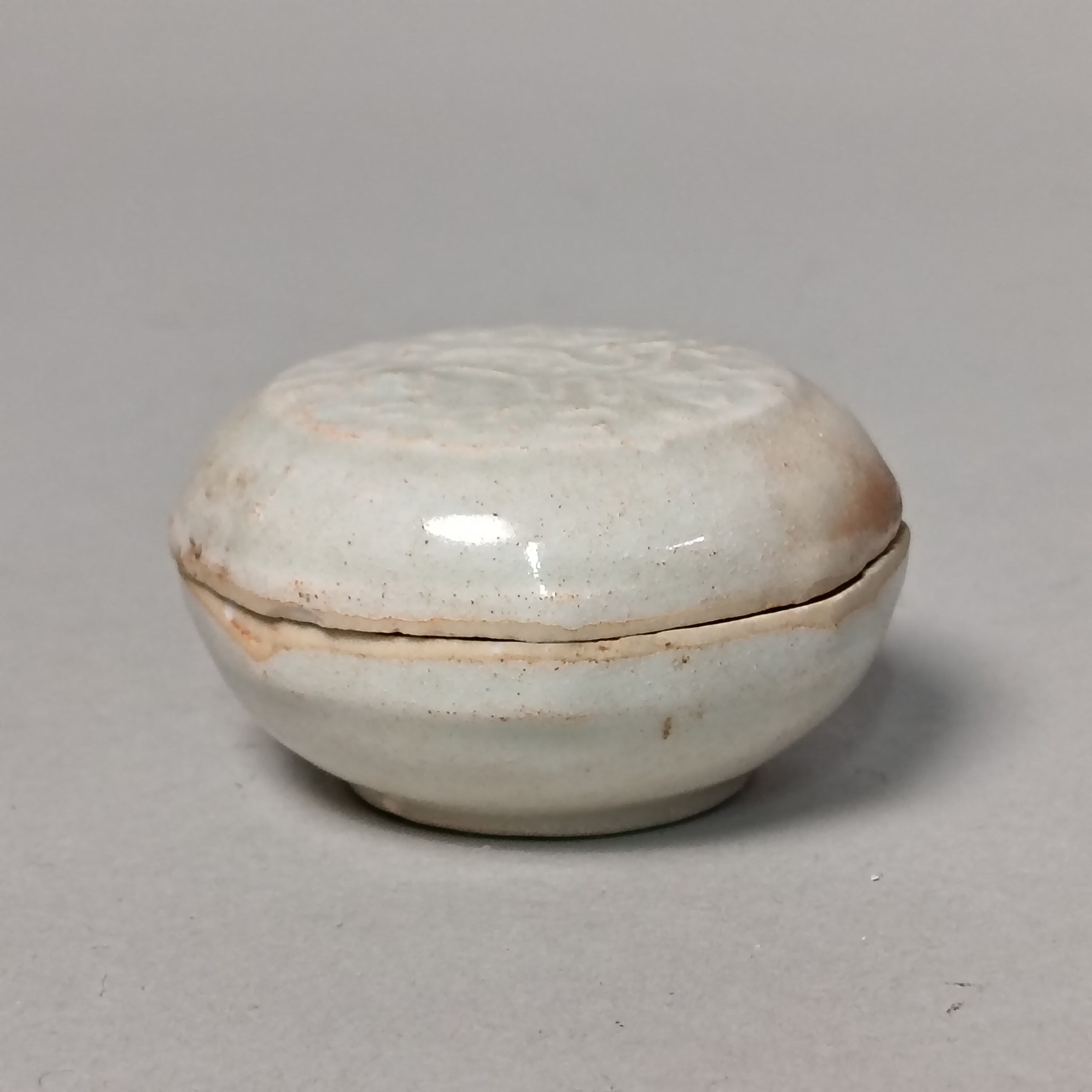 【010021583】明代 青釉印泥盒