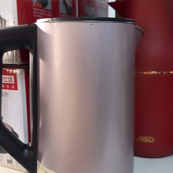 水晶玻璃双层钢防烫烧水壶