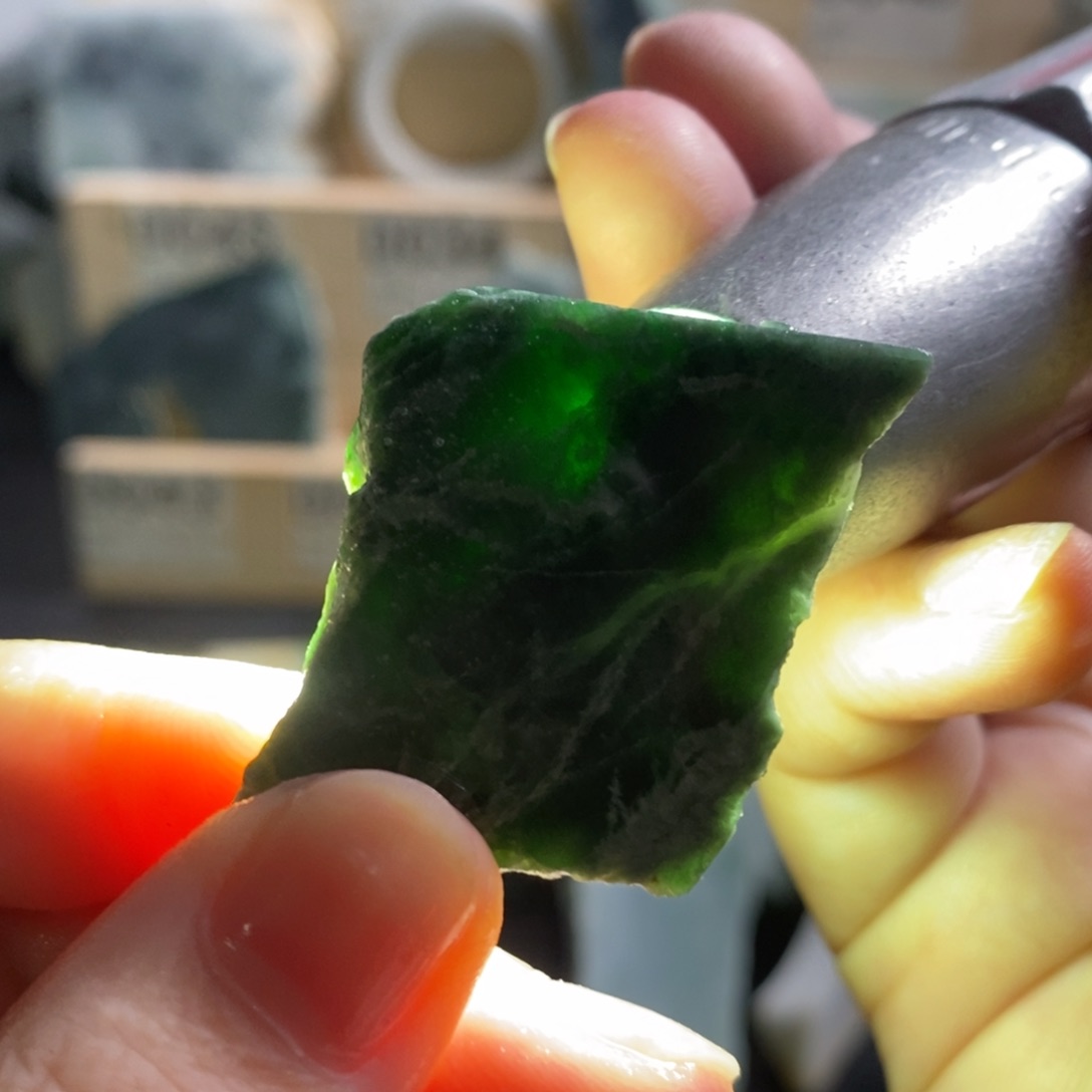 颈饰未镶嵌翡翠天然翡翠