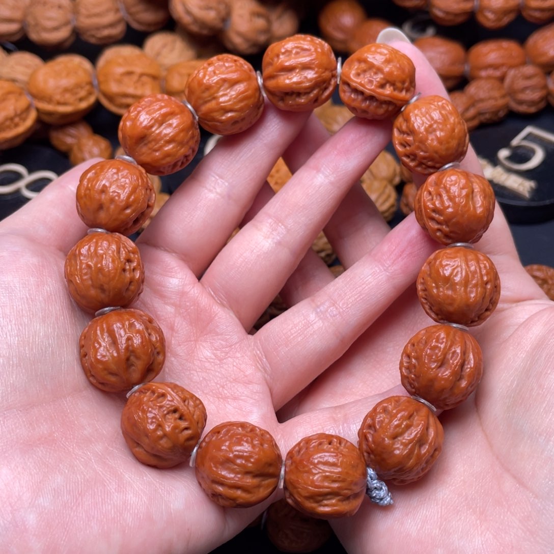 文玩核桃手串油皮蛤蟆手串