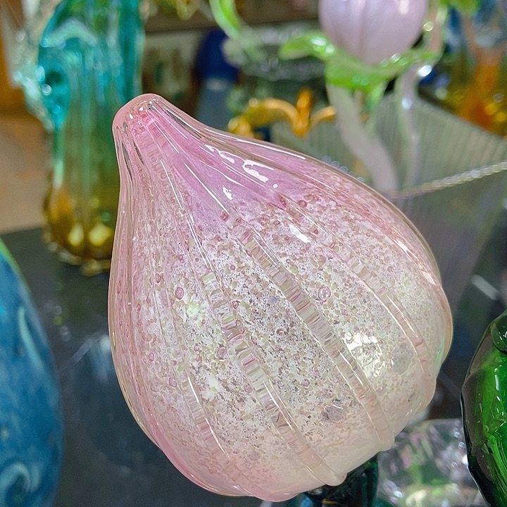 琉璃花瓶高45夜光琉璃花