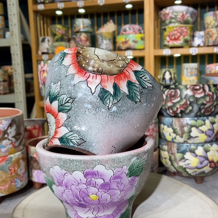 红陶景德镇艺术手绘作品