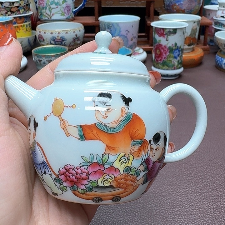 瓷片景德镇仿古手工制作精品展示