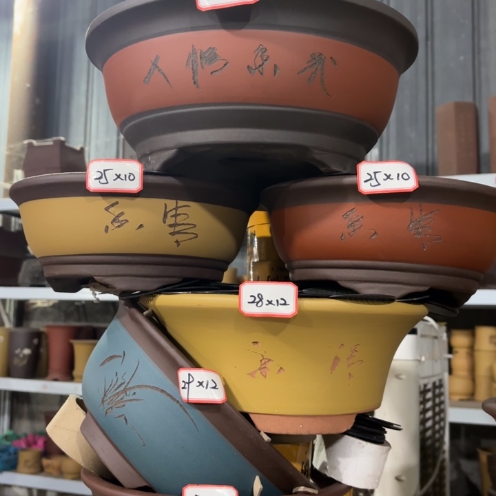 花盆紫砂100-6。        