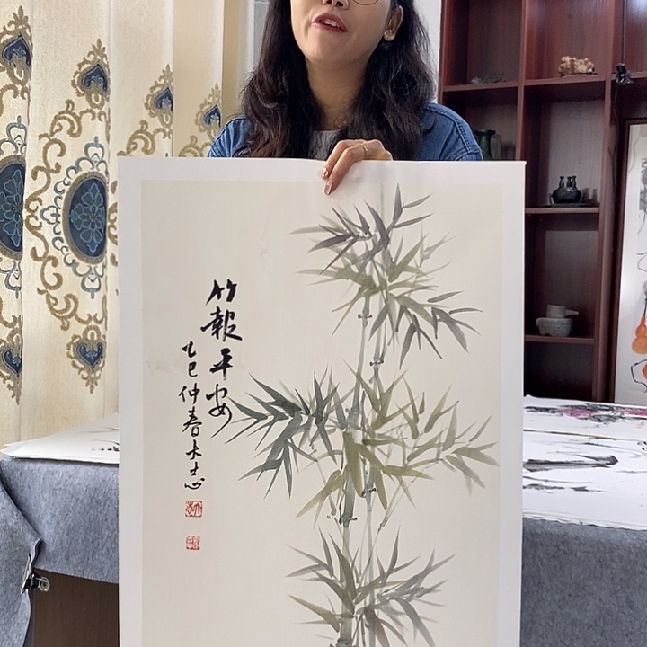 国画纯手绘国画写意作品43*63