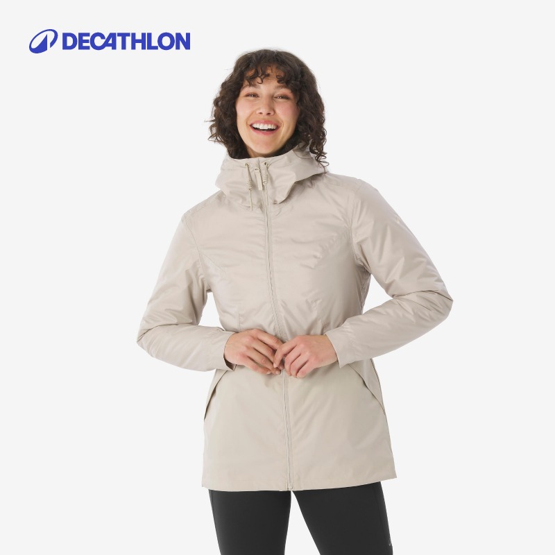 迪卡侬NH100女冬季雪地户外徒步防水保暖夹克外套防水御寒307198