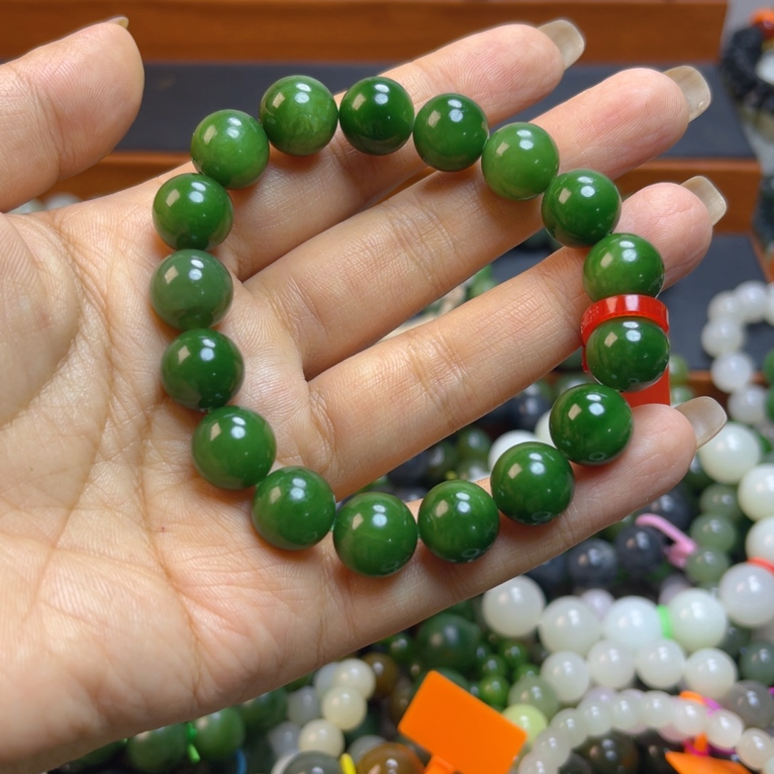 和田玉未镶嵌手链