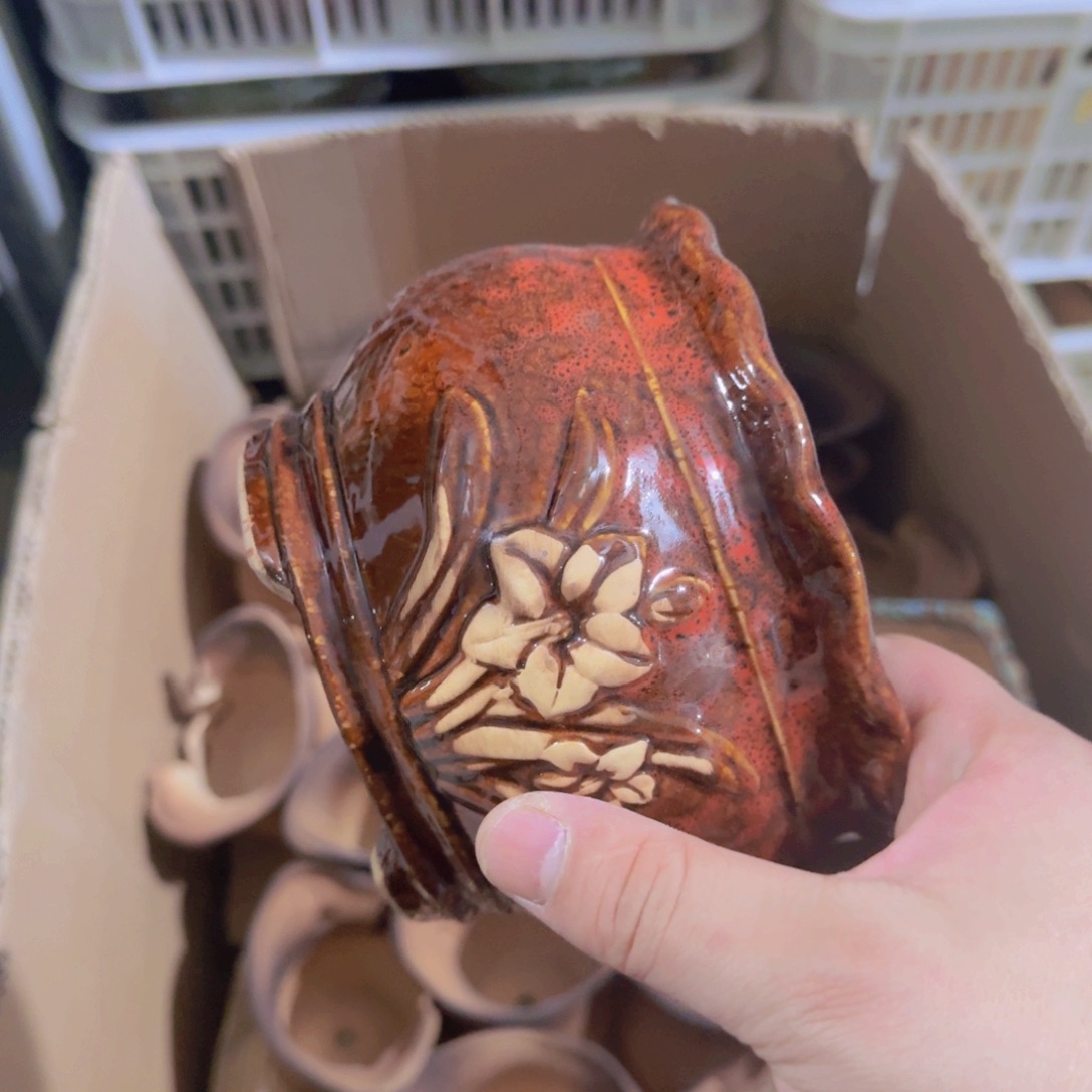 紫砂花盆粗陶盆醋