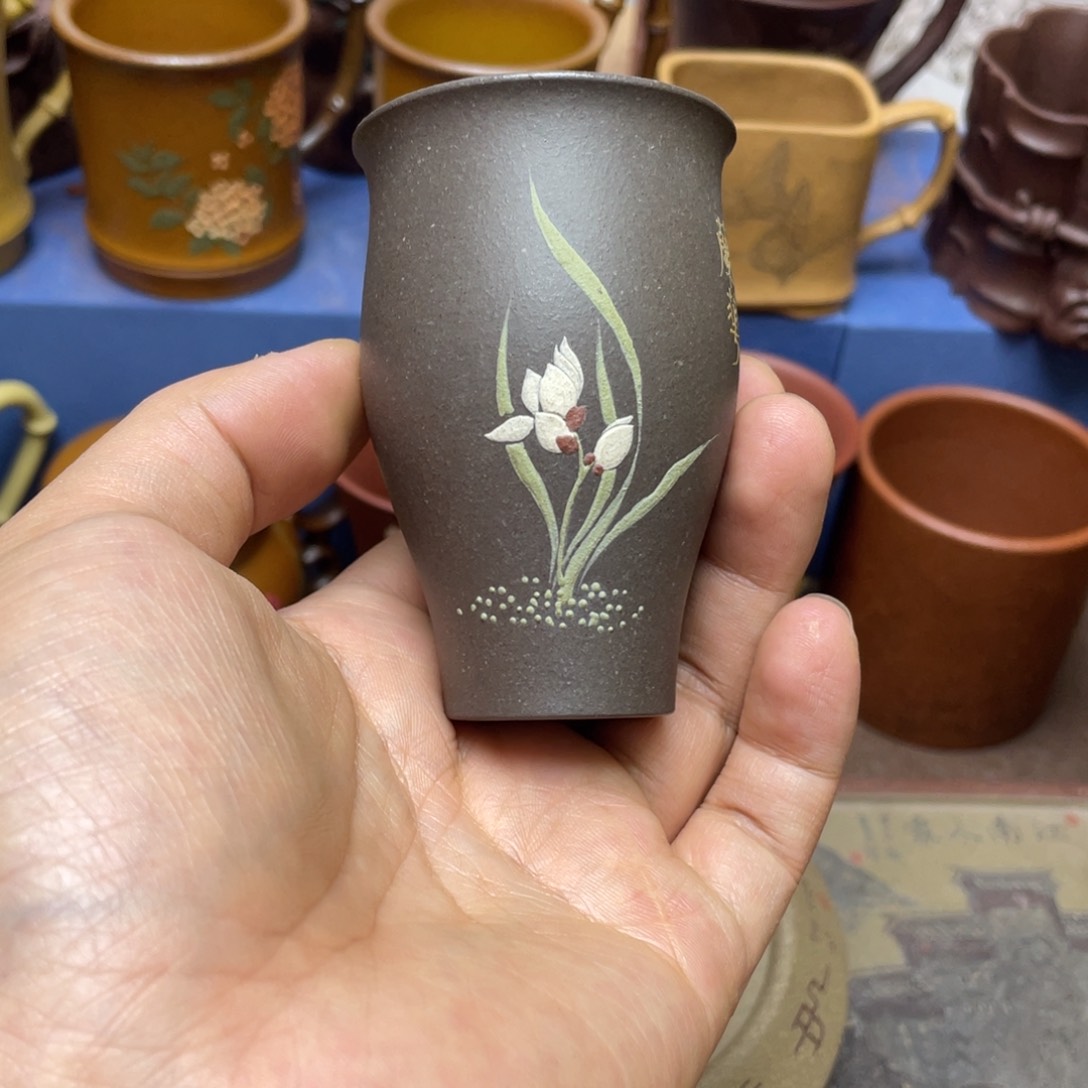 紫砂茶杯紫砂主人杯60cc