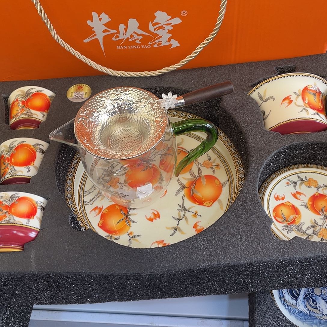 陶景德陶瓷盖碗茶具