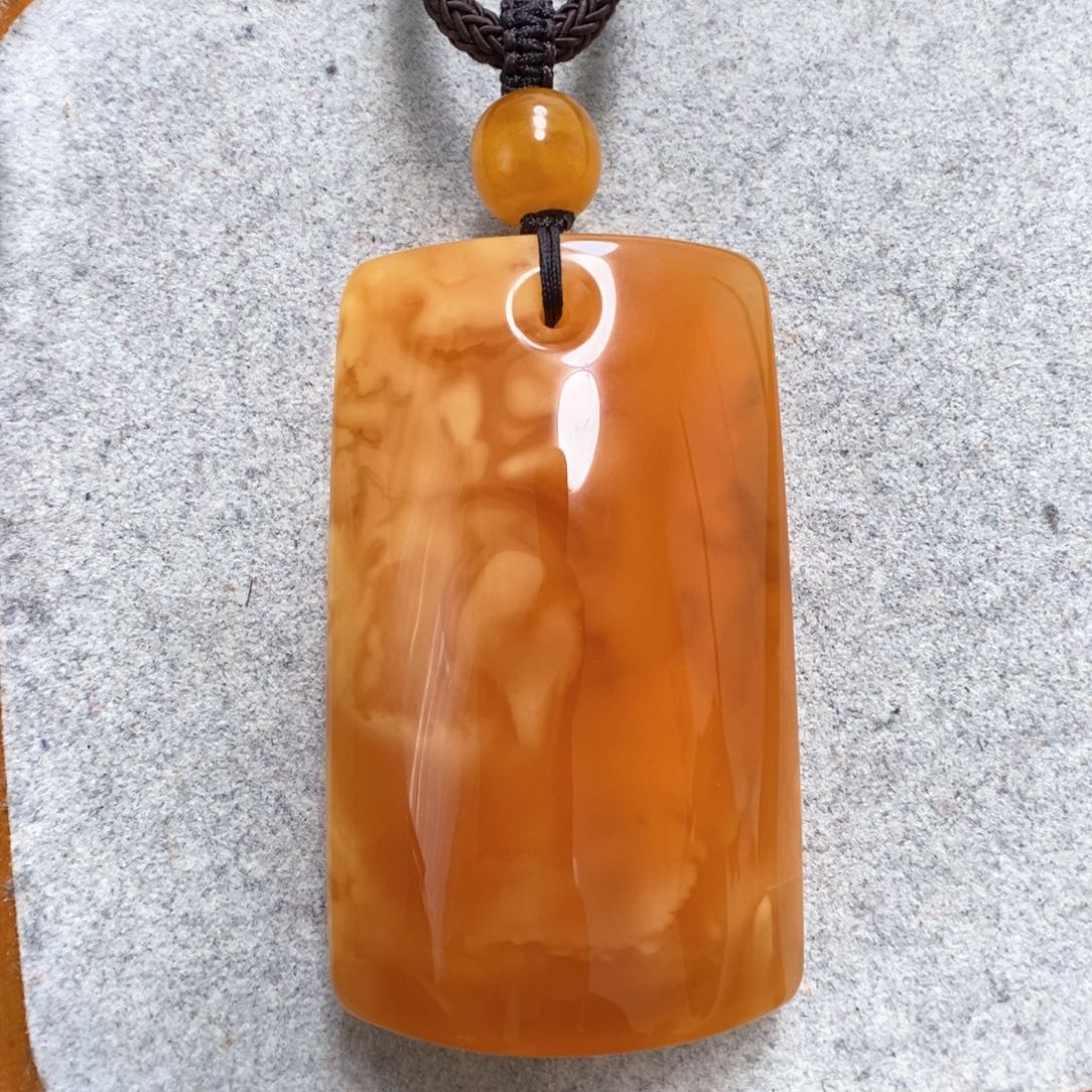 蜜蜡项链未镶嵌蜜蜡吊坠