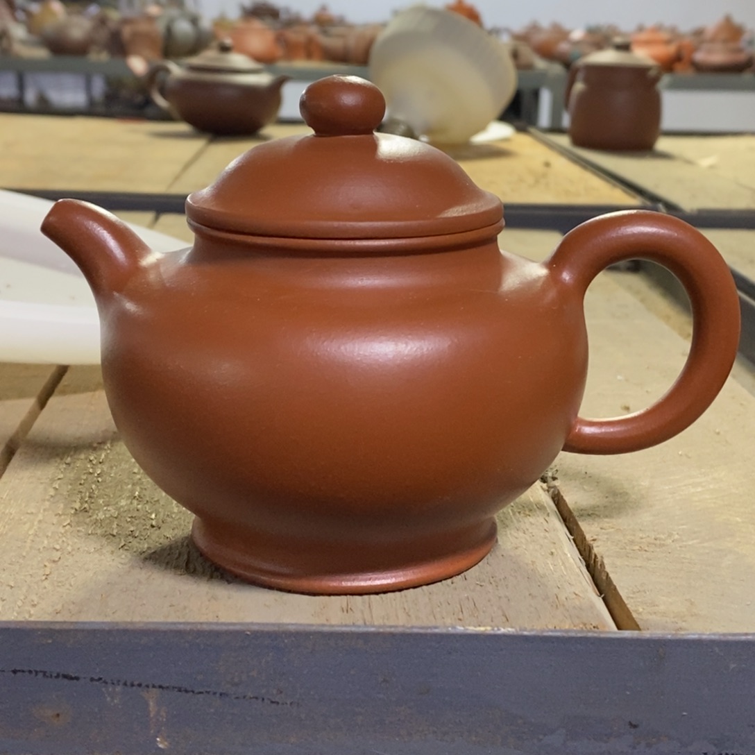 紫砂茶壶白9 掇只 红皮龙