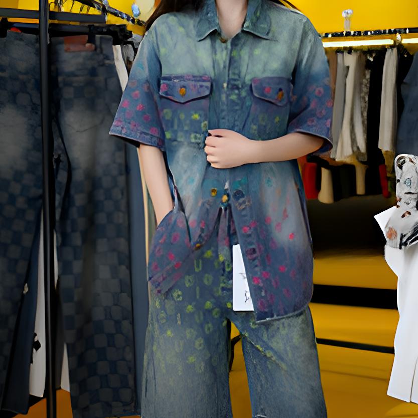 【猫猫专属】-79号-套装牛仔短裤TZ1002