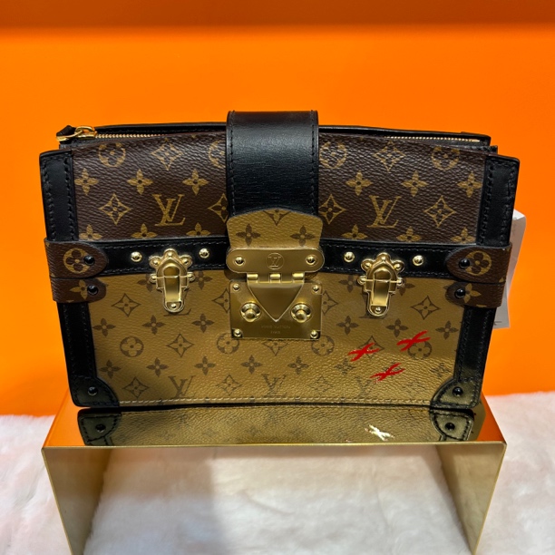 99新 LouisVuitton/路易威登 软盒子包 焦糖老花