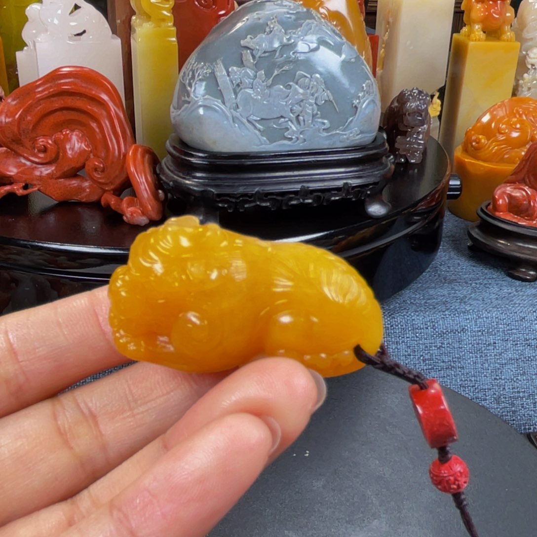 寿山石印石白*寿山石雕刻