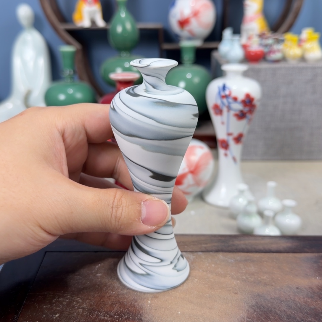 陶瓷手工小花器摆件