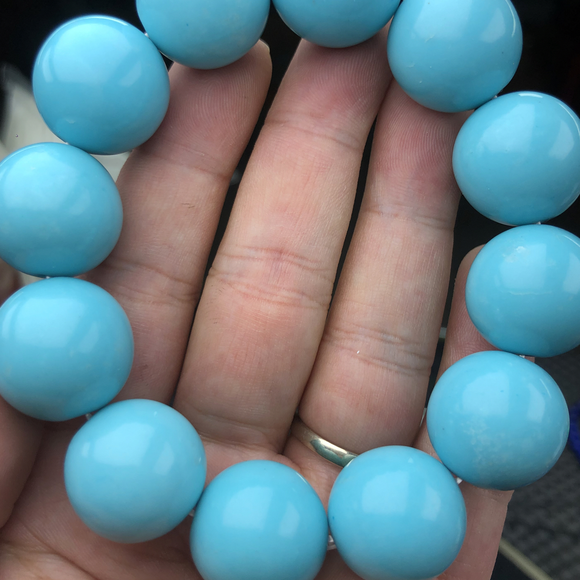 278高瓷蓝20mm大手串