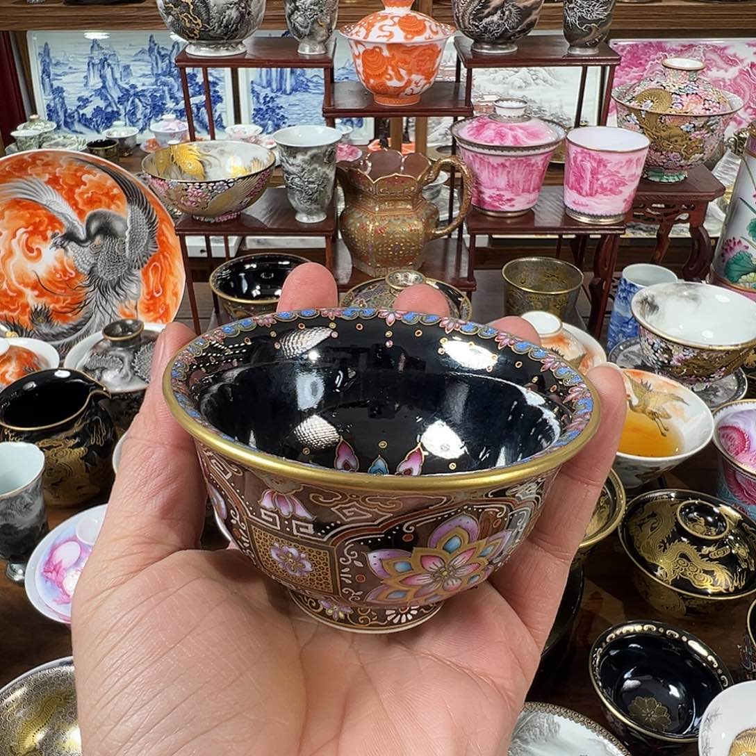 错金银珐琅彩主人杯