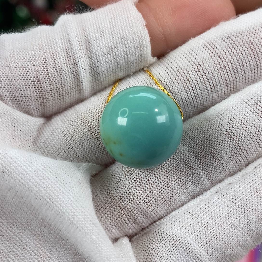 绿松石未镶嵌珠宝奇石17mm+