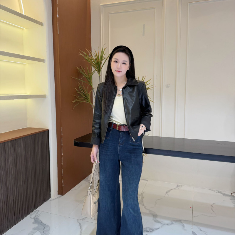 黑色皮衣外套女新款酷飒风小个子爆款机车气质复古高级感：6763