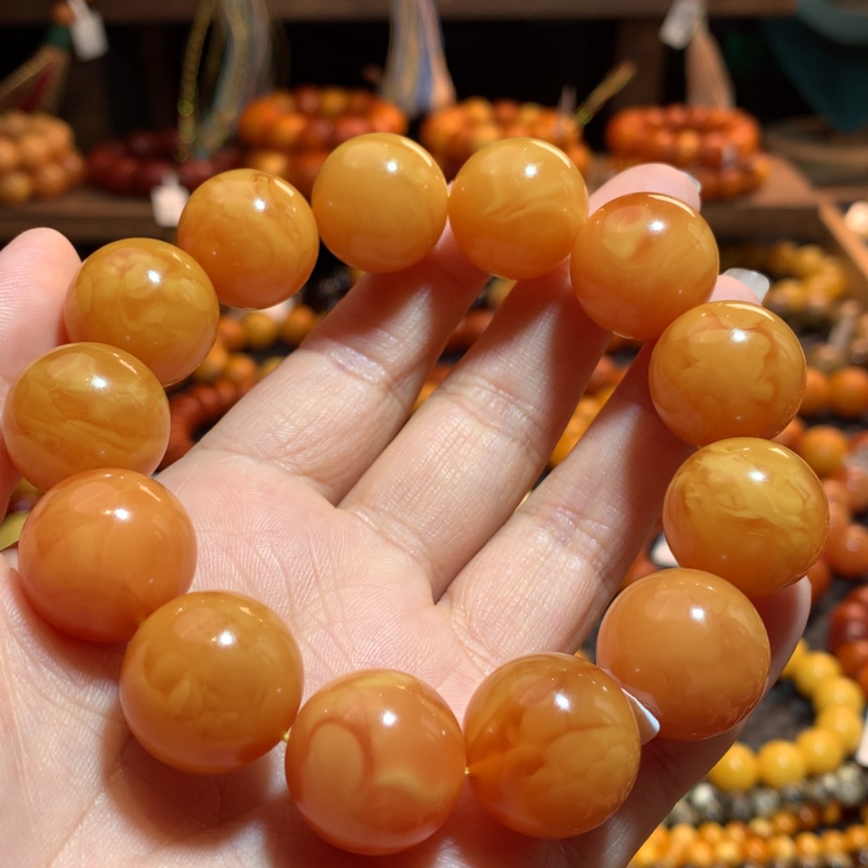 【闪购商品】手串蜜蜡未镶嵌蜜蜡手串