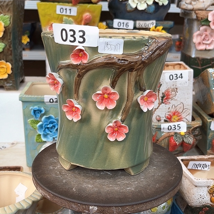 紫砂花盆粗陶材质多肉花盆