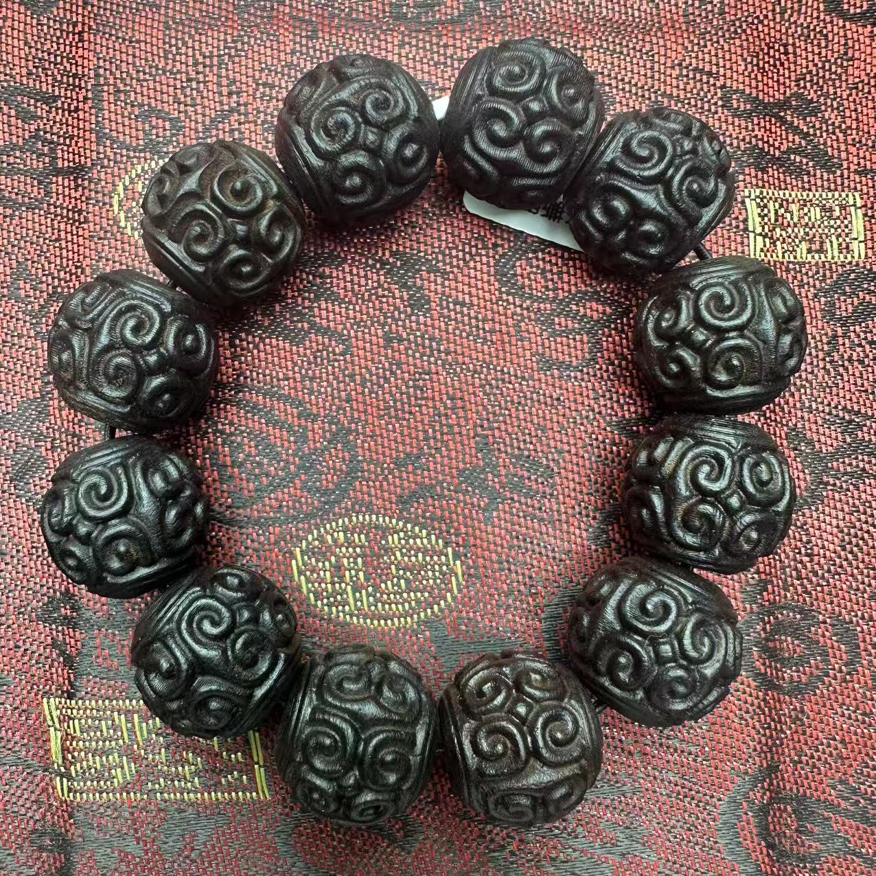 （开总文玩）天然沉香木串180