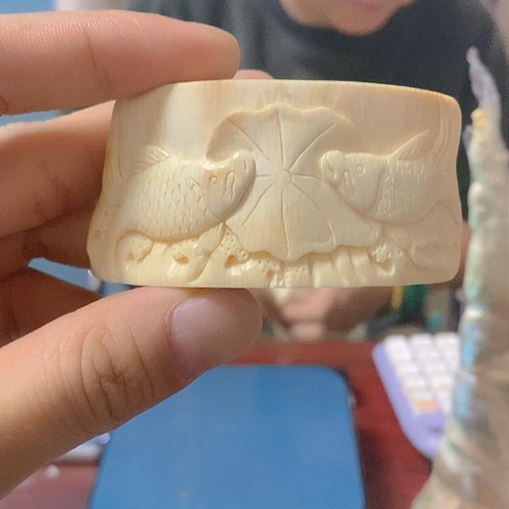 天然猛犸牙雕刻残次品