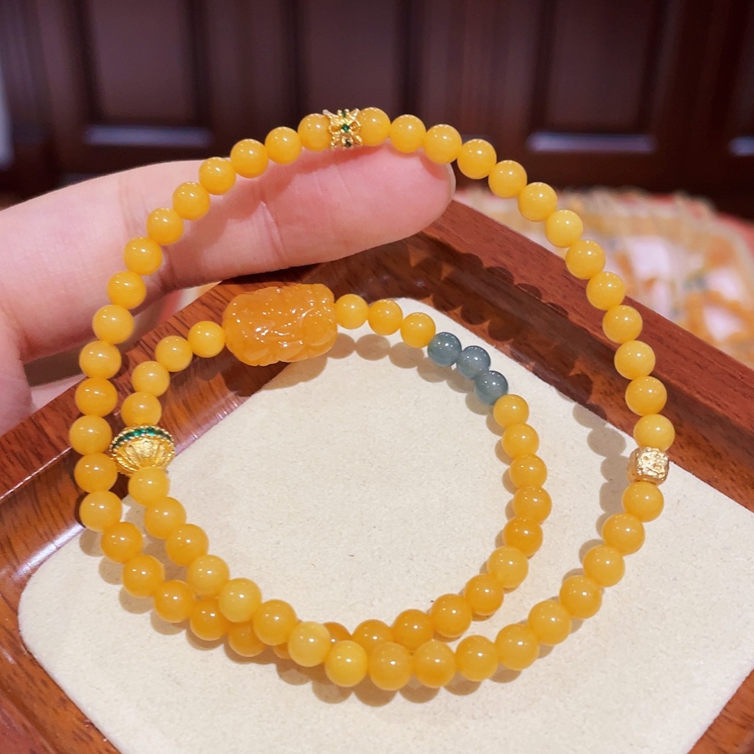 蜜蜡手链未镶嵌手串