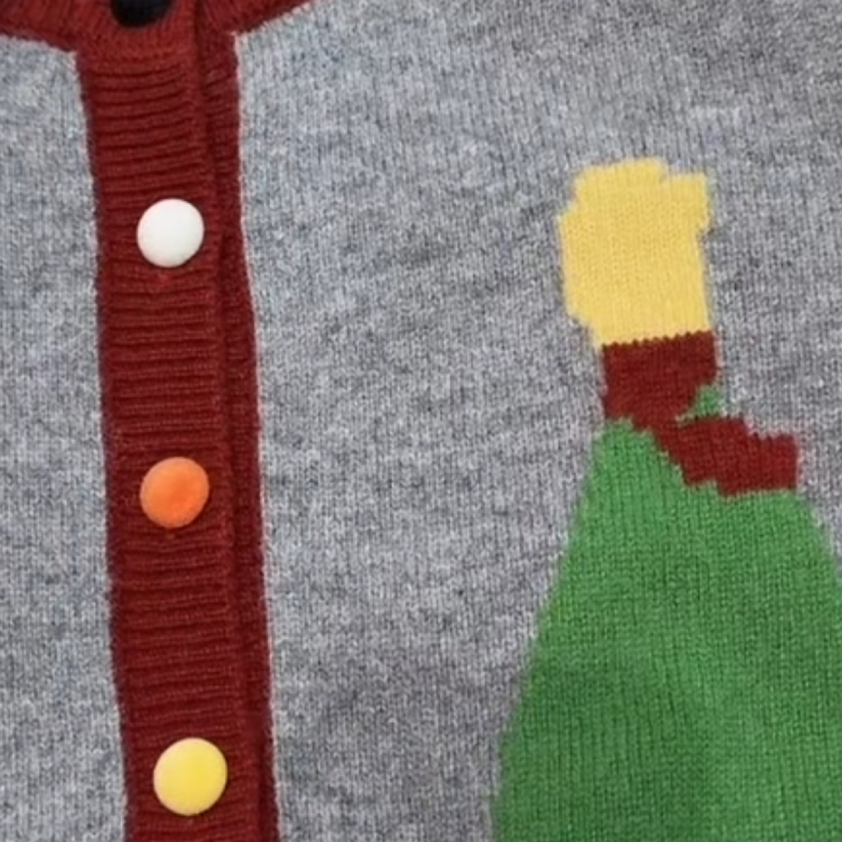 全羊毛 印花开衫 好穿！