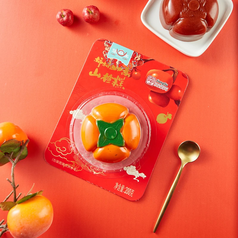 楚霸王柿柿如意山楂糕香甜软糯冰淇淋口感居家健康解馋小零食