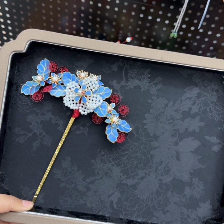 醋酸铁合金鹅毛仿点翠