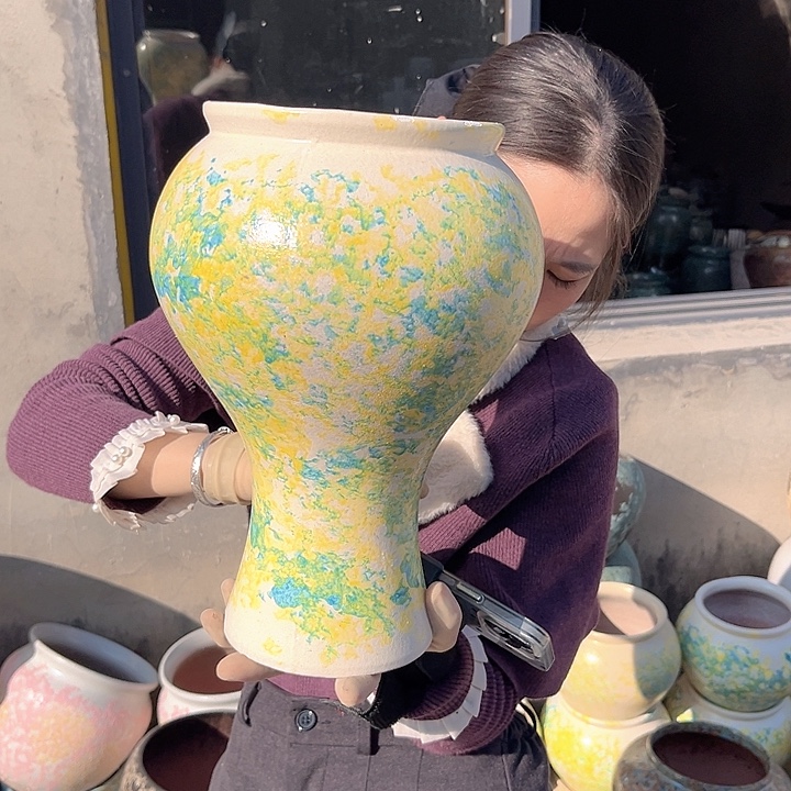 正品口16高29花盆……