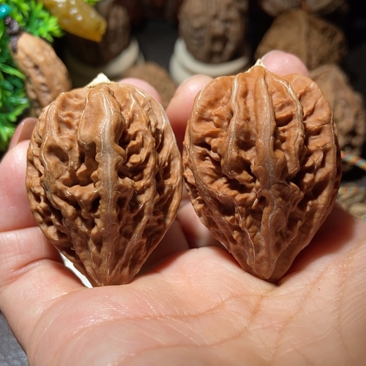 把件文玩核桃东北楸子小雪258