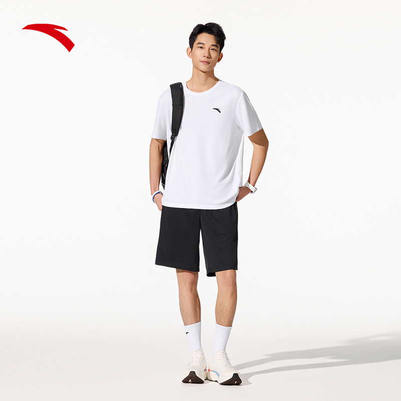 【小吴专属】安踏正品男士速干套装透气训练服运动两件套952527202