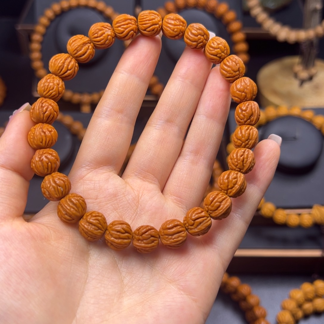 桃核手串火龙纹11手串