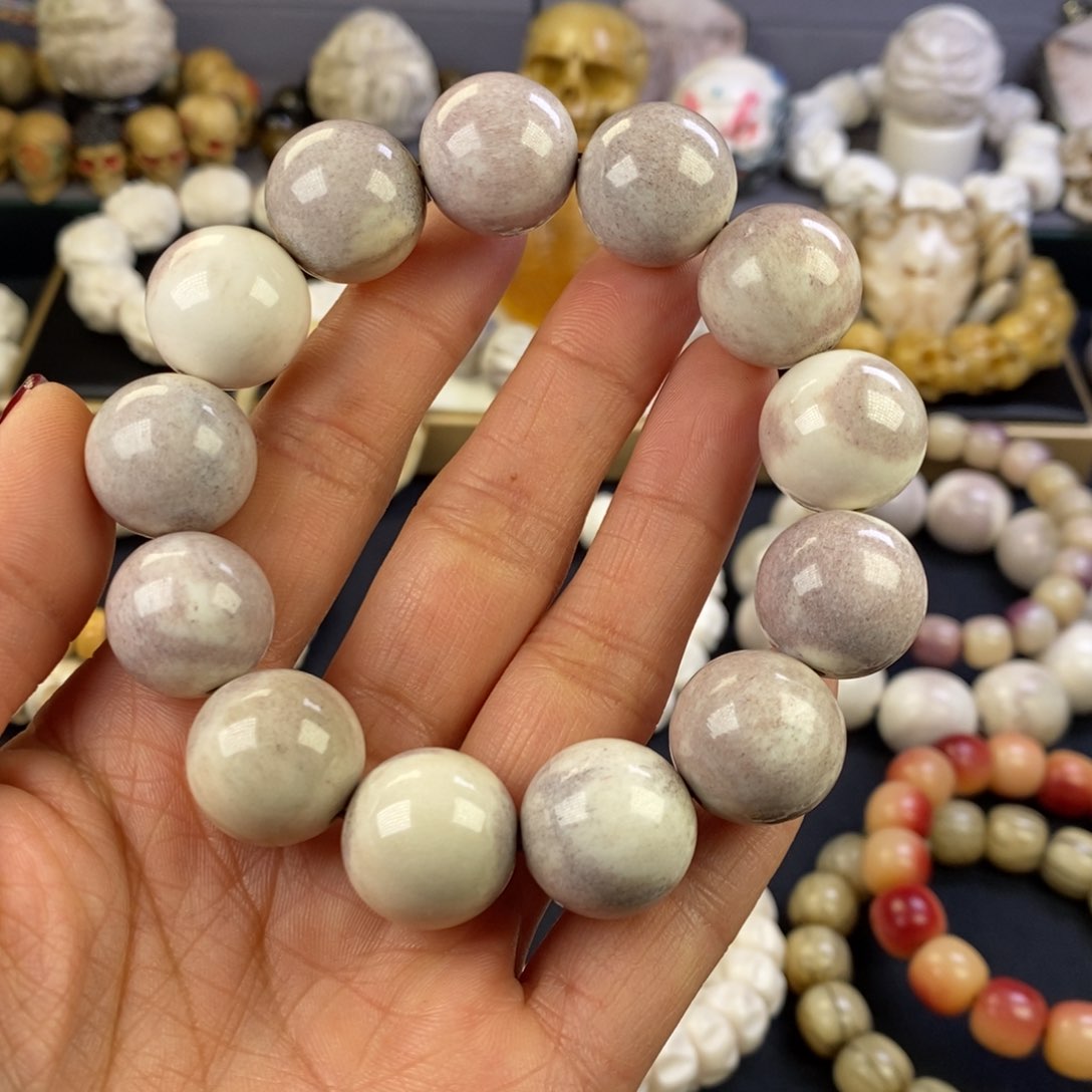 鹿骨把件心*日好看好玩