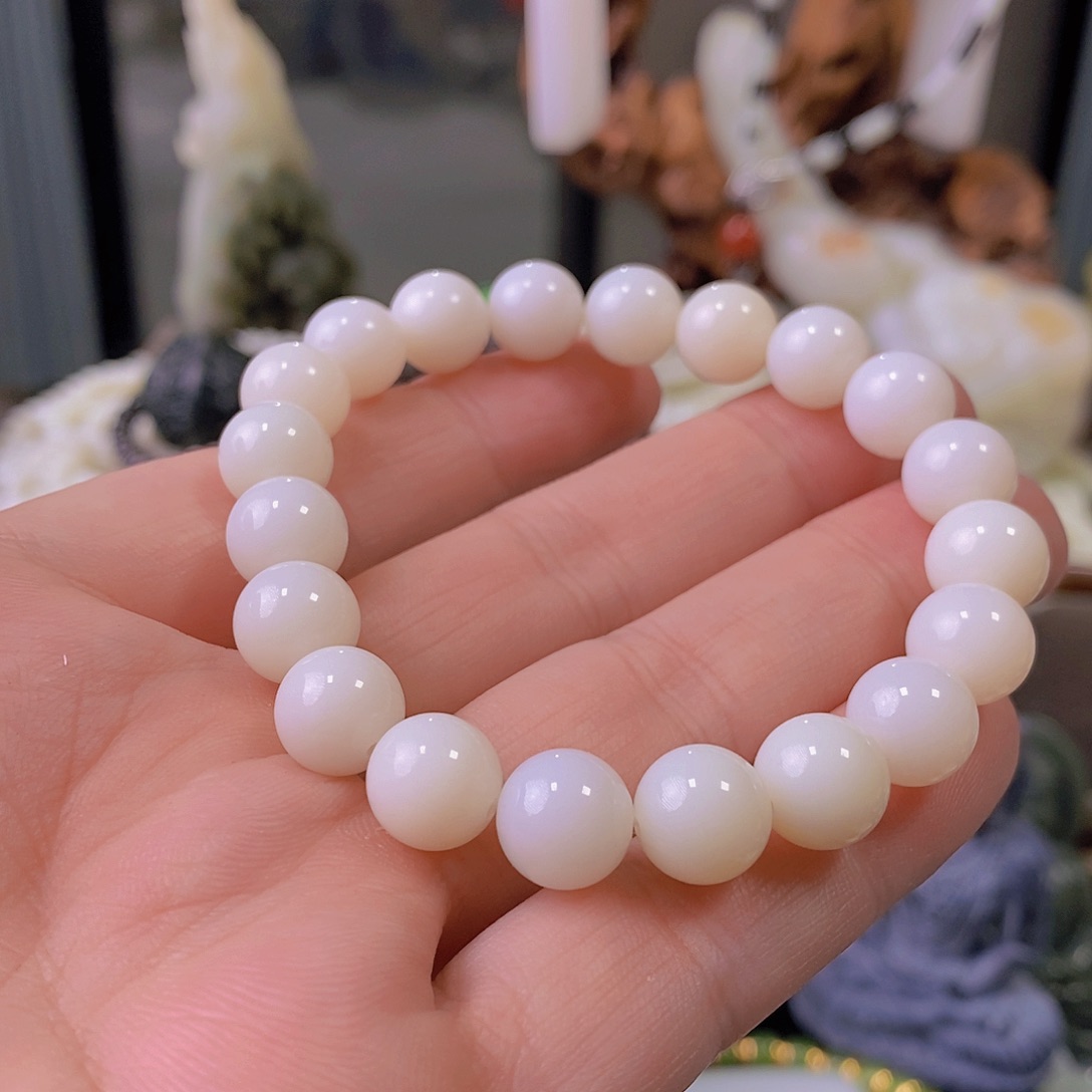 未镶嵌手串和田玉卡10