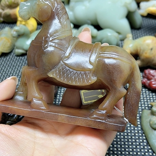 白玉菩提吊坠摆件