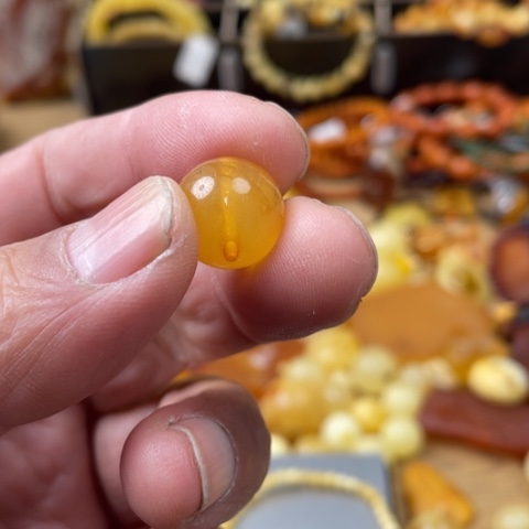 手链琥珀未镶嵌吊坠