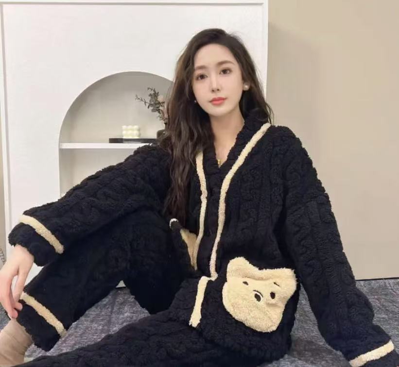 2025加加厚小香风保暖舒女士适时尚休闲女士加绒冬款秋季