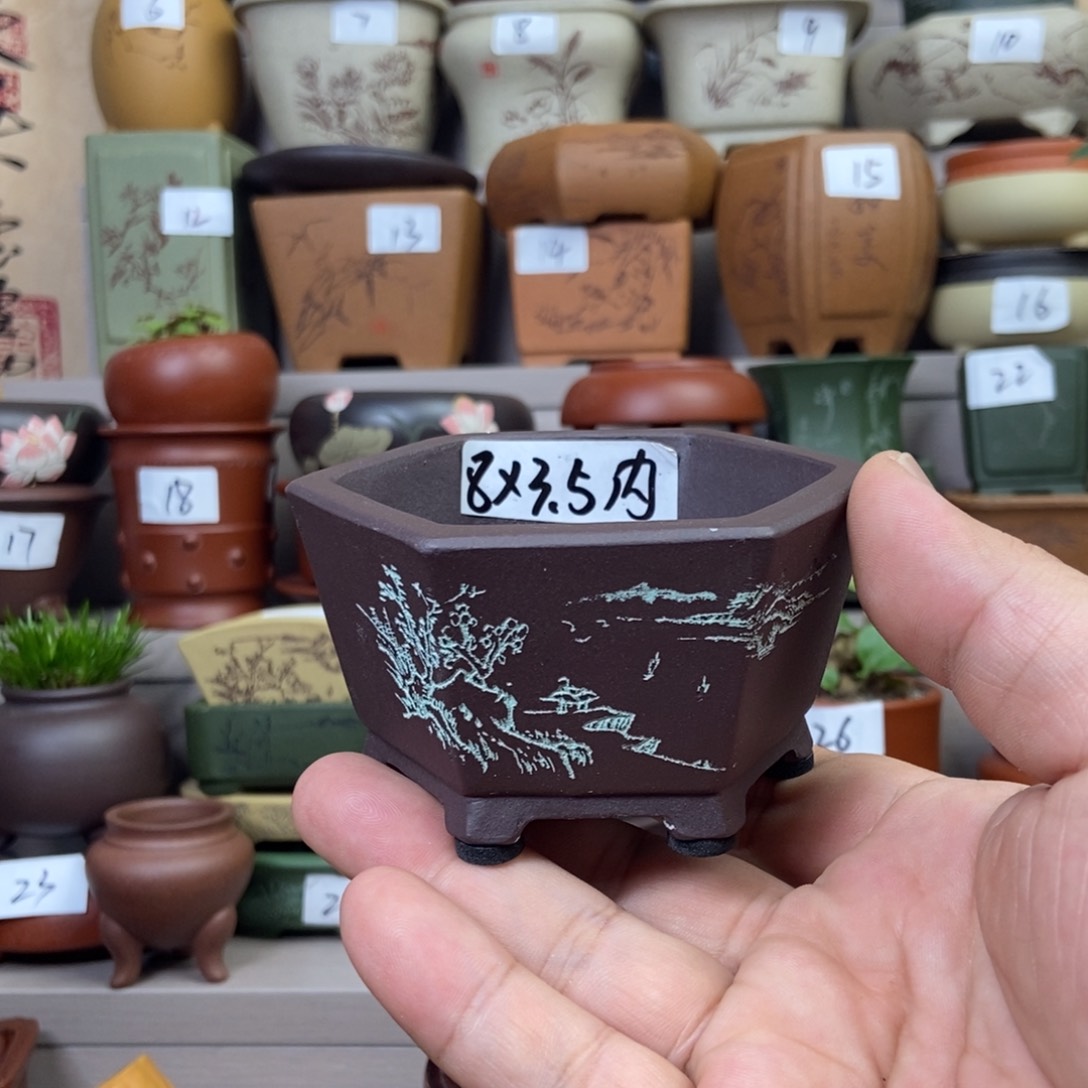 紫砂花盆内口经尺寸
