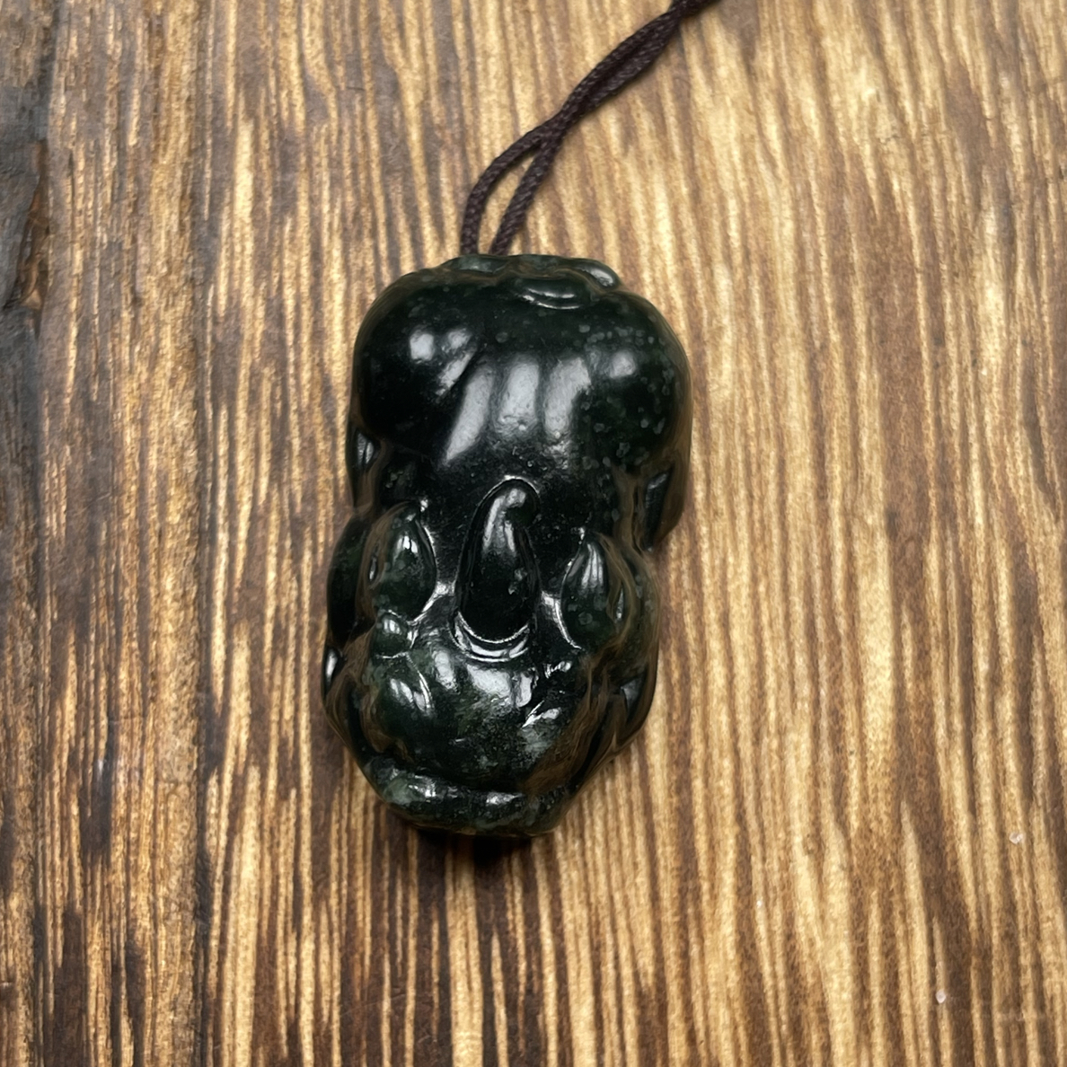 岫玉吊坠挂件貔貅小精品简约大气时尚男女均可佩戴