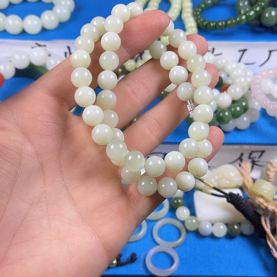 和田玉未镶嵌颈饰和田玉白玉项链卡10左右